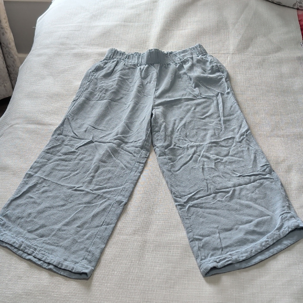 Light Blue Wide-Leg Pants